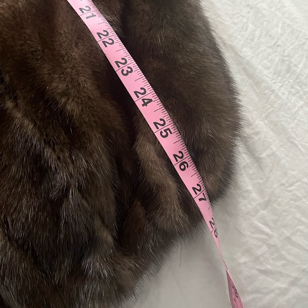 Luxurious Vintage Dark Brown Mink Fur Jacket - Picture 5 of 12